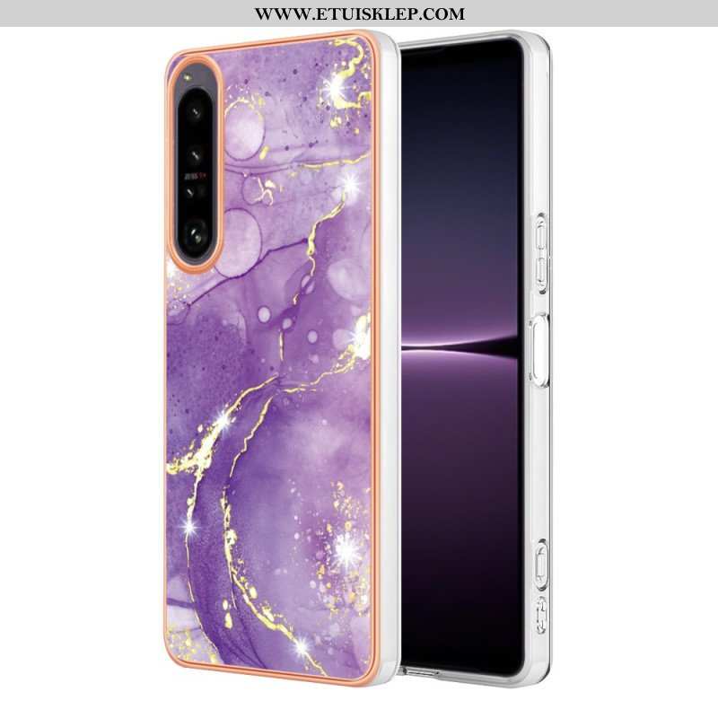 Etui do Sony Xperia 1 IV Kolorowy Marmur